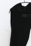 Marc le bihan shoulder strap tight short sleeve long skirt 2863 black